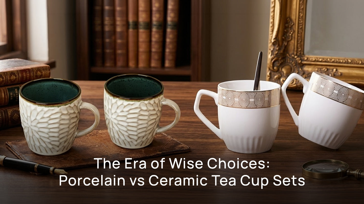 Ceramic Tea Cup Set vs Porcelain Tea Cup Set