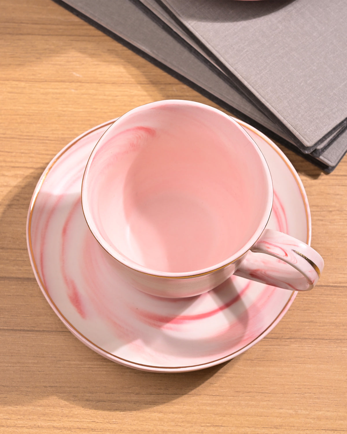 Faded Pink Tea Kettle Set Lifestyle View – Kairaus