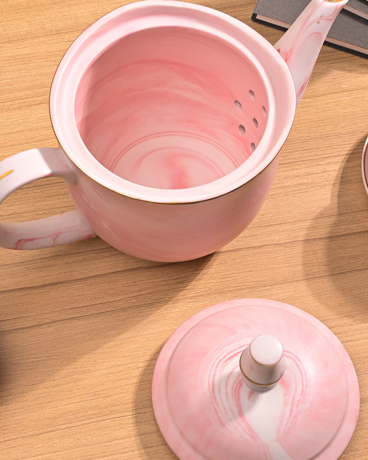 Faded Pink Tea Kettle Set with Cups – Kairaus