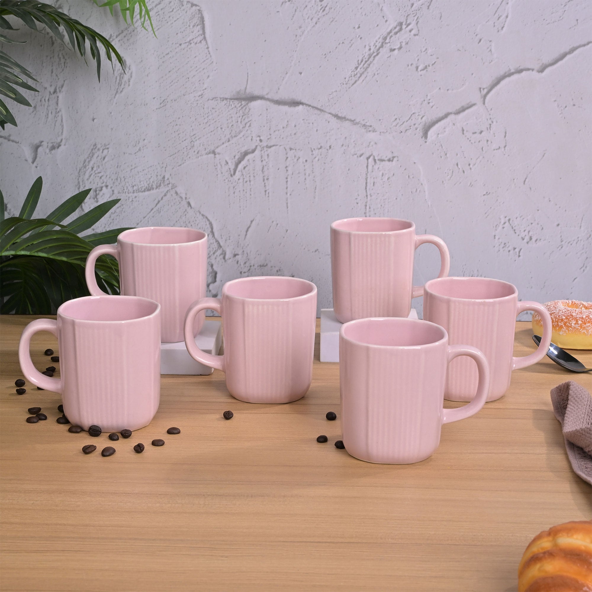 Light Pink Ceramic Coffee Mug
