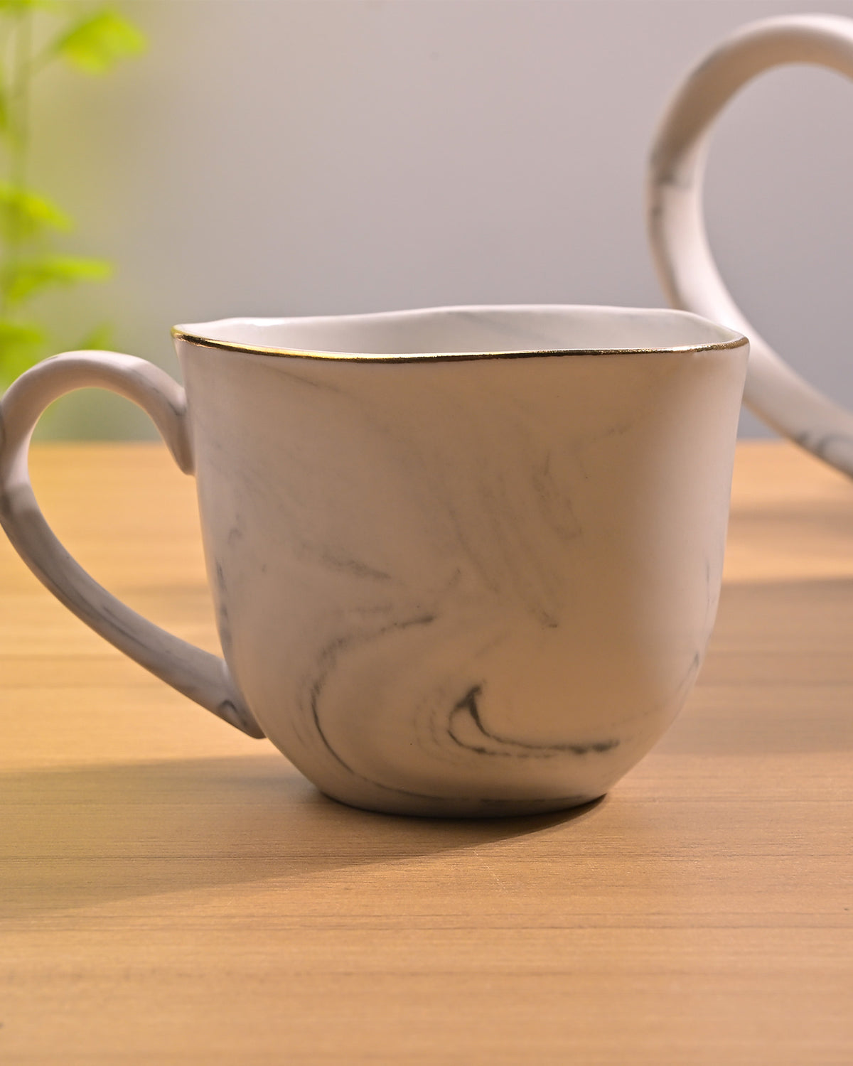 Cloud Grey Tea Kettle Set with Saucers – Kairaus