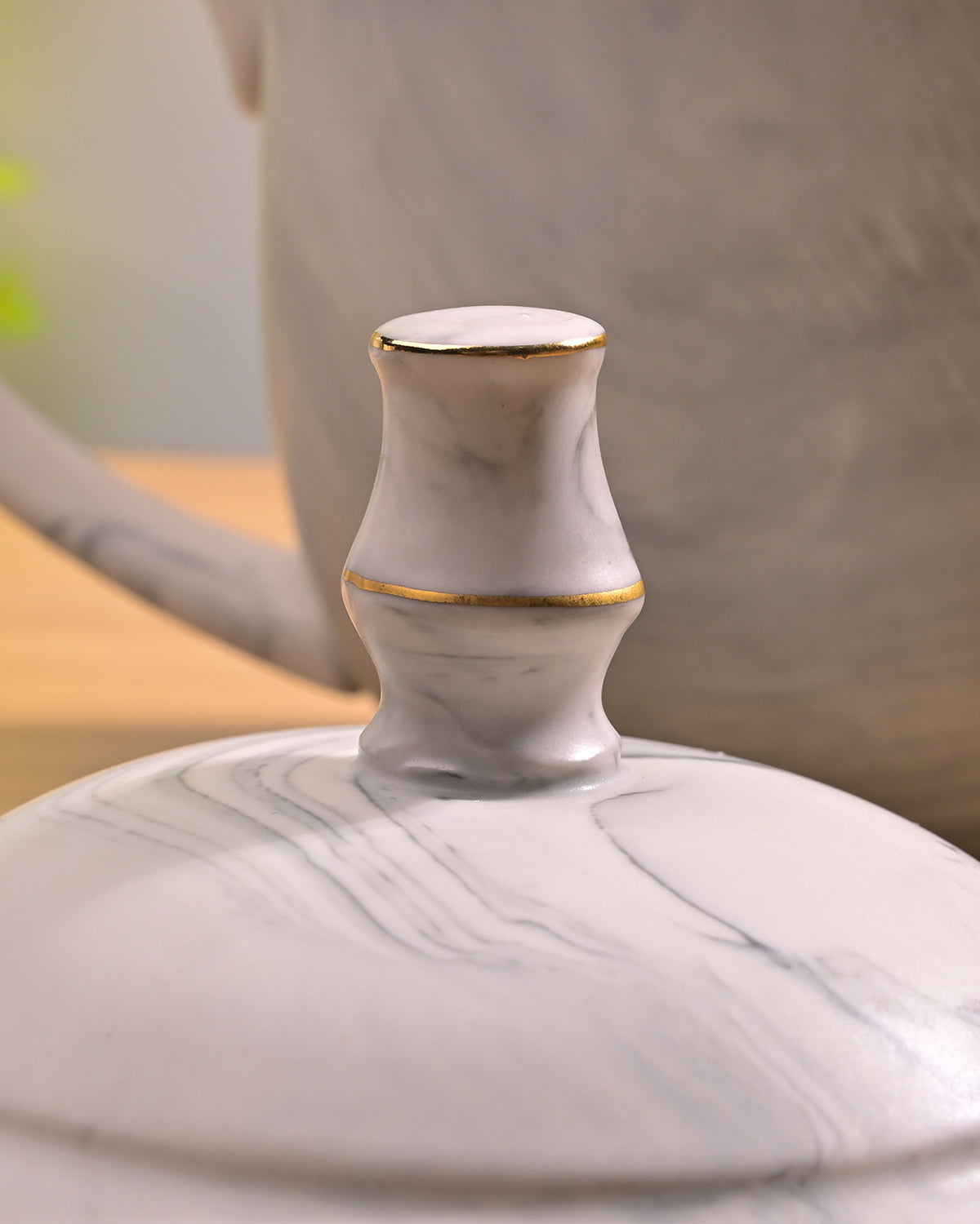 Cloud Grey Ceramic Tea Kettle Set Premium View – Kairaus