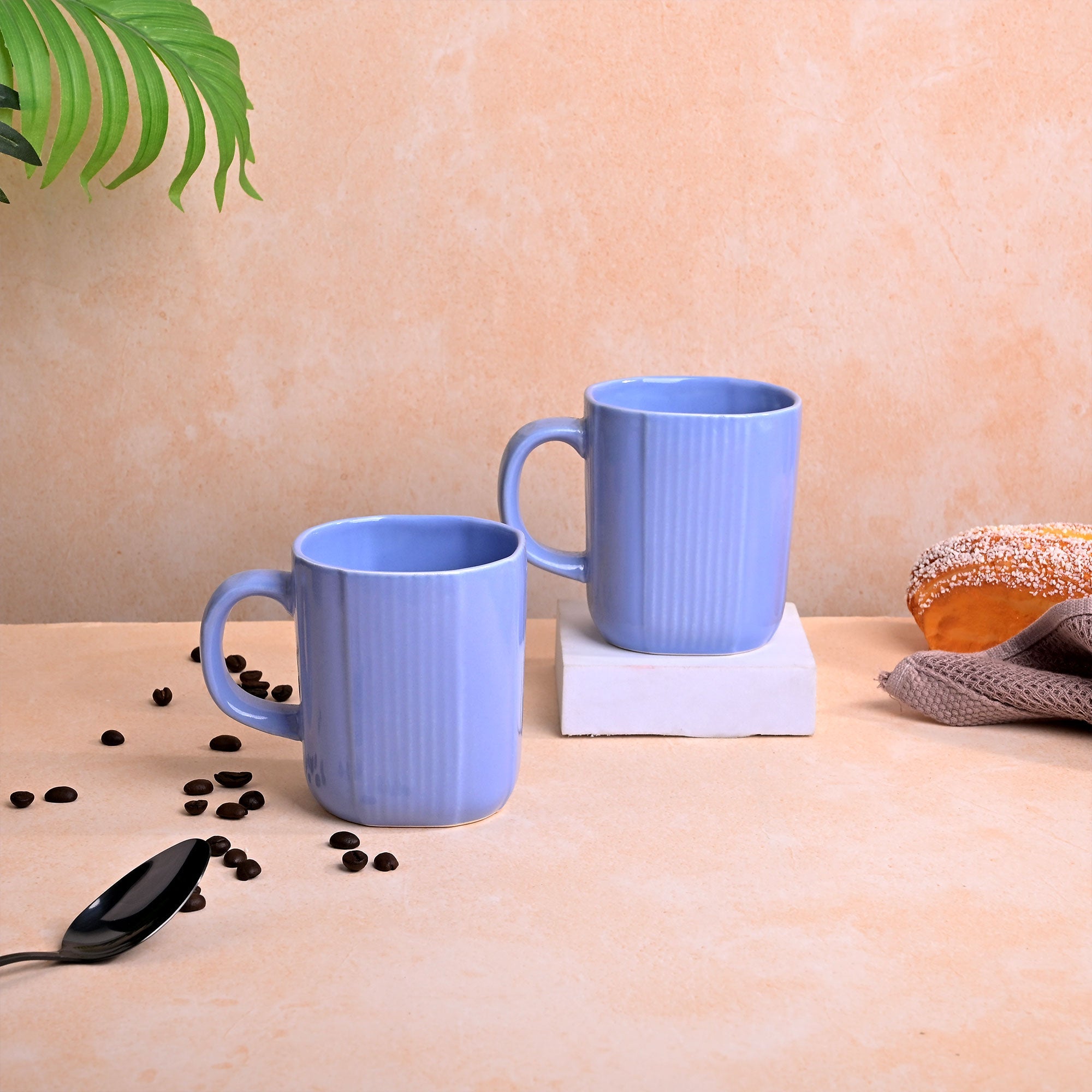 Ocean Blue Ceramic Coffee Mug