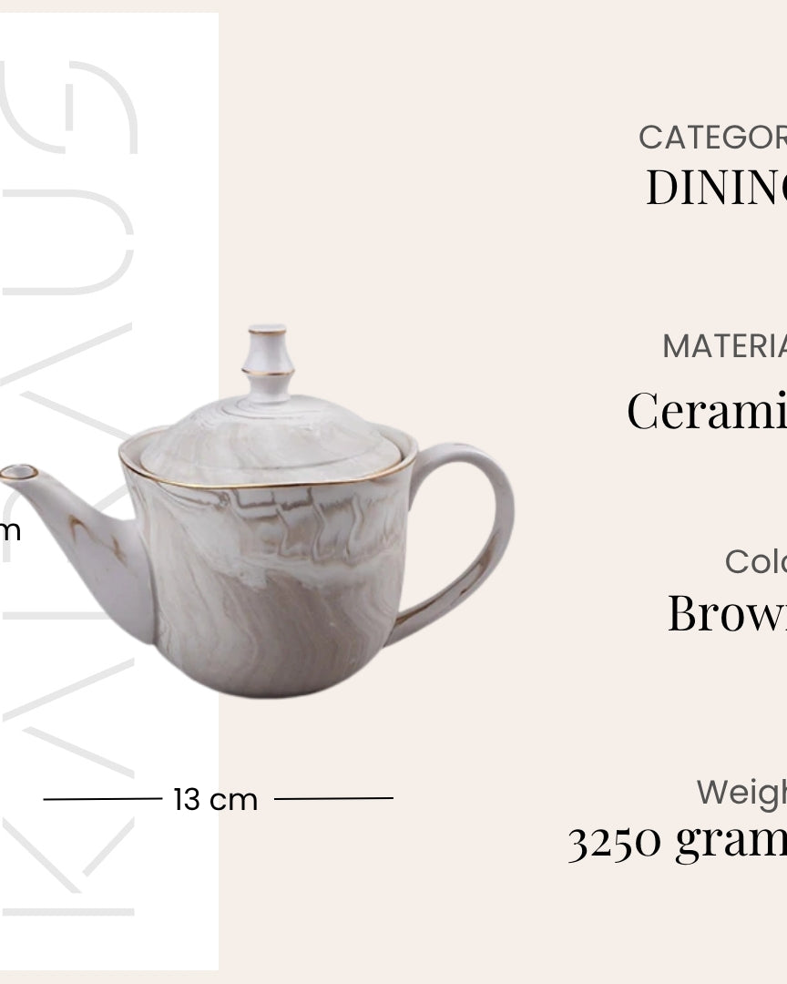 Greige Tea Kettle Set Top View – Kairaus