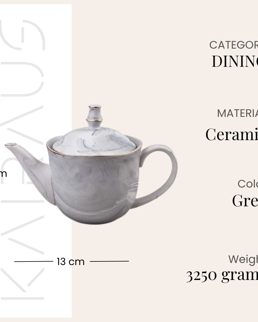 Cloud Grey Tea Kettle Set Top View – Kairaus