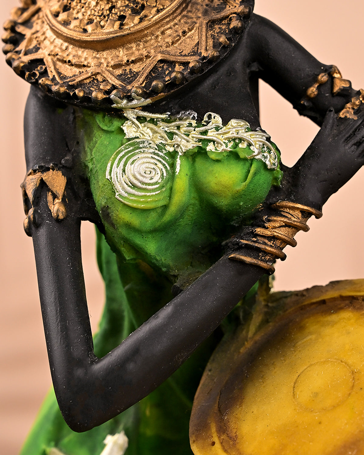Artistic African woman drum sculpture for interior decoration