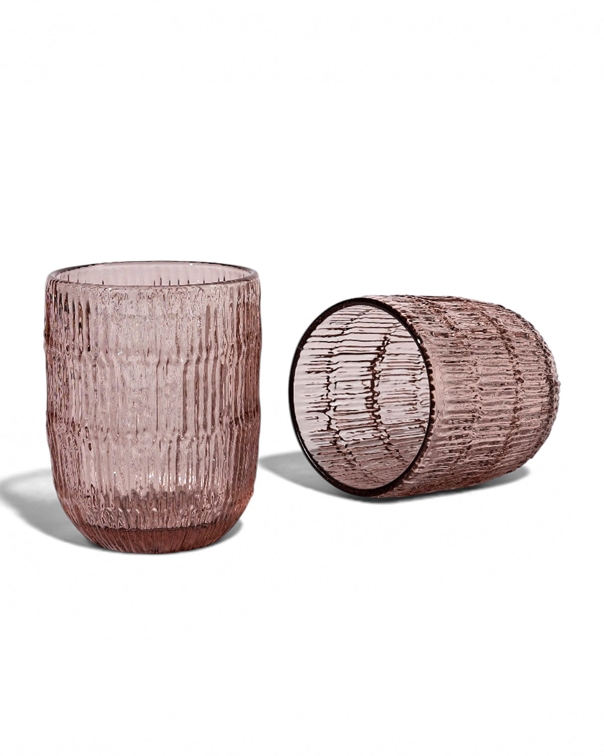 Amaare Beloved Unique Textures drinking glass set of 2