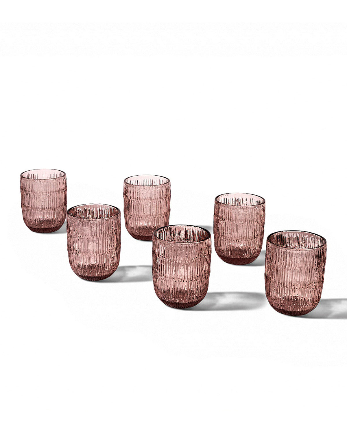 Amaare Beloved Unique Textures drinking glass set of 6