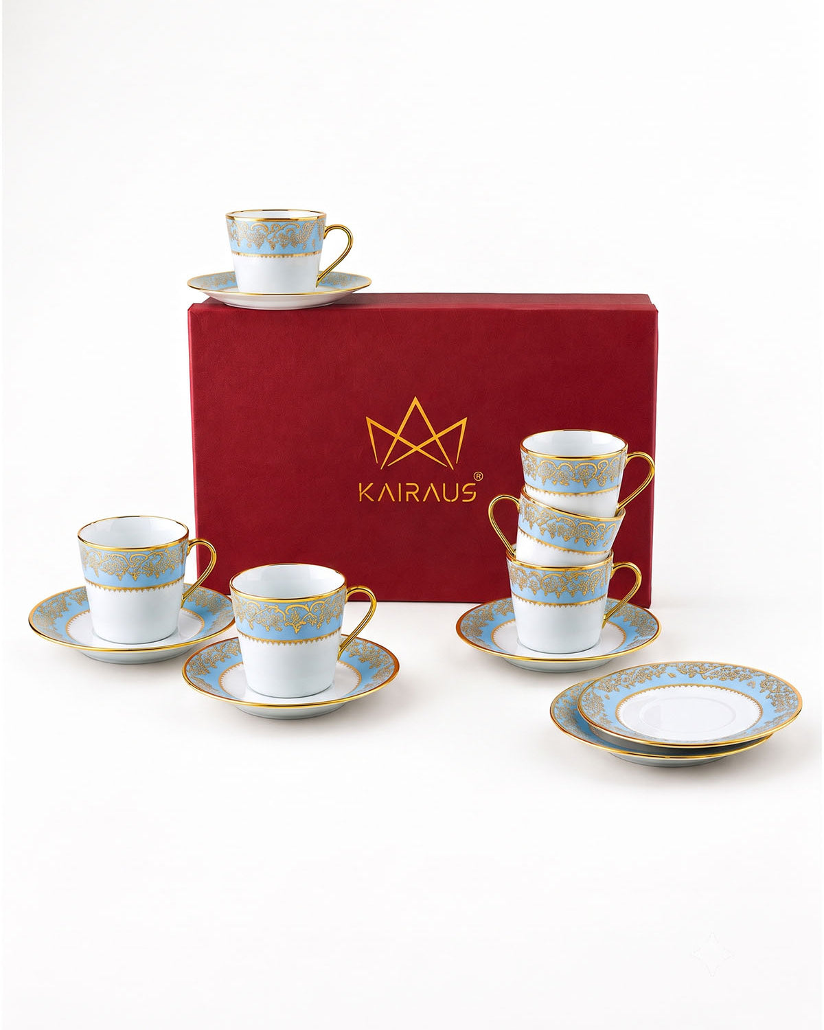 Amora Real Gold Tea Cup Set of 6