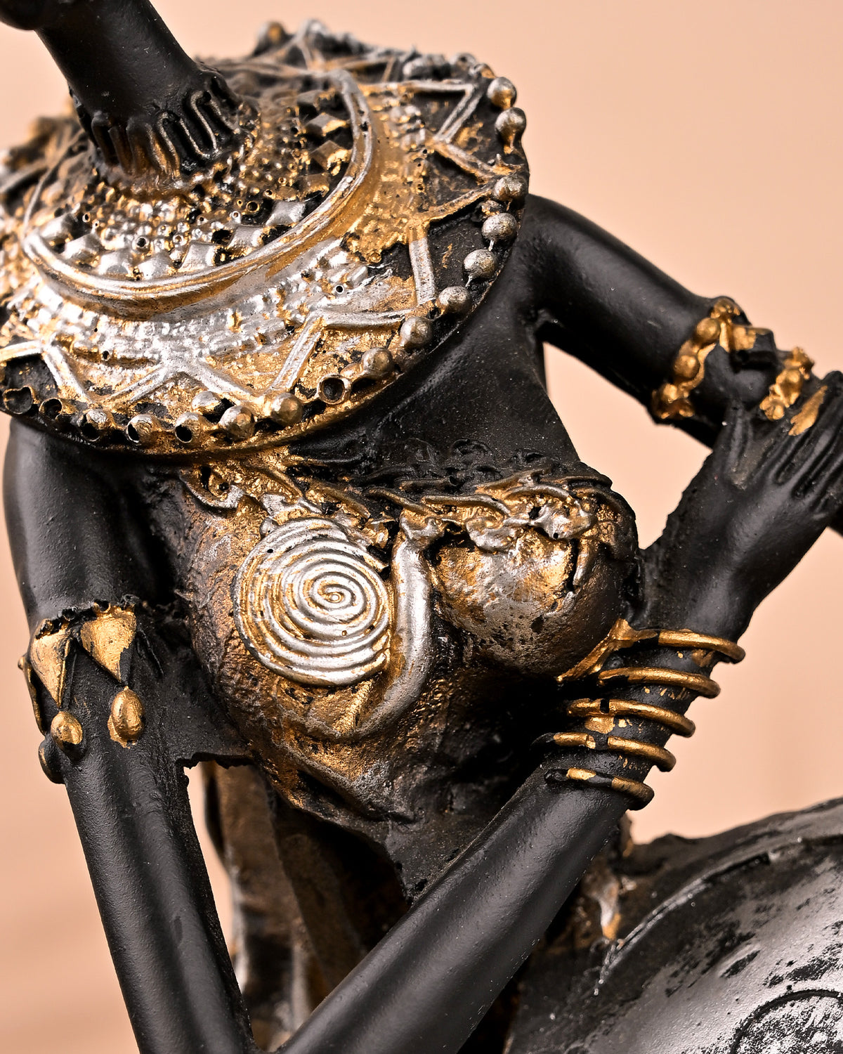 Antique African female figurines for interior decoration