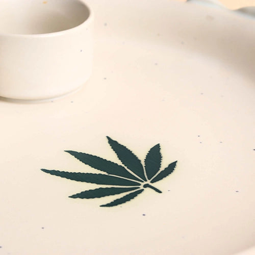 Antique white platter for dining
