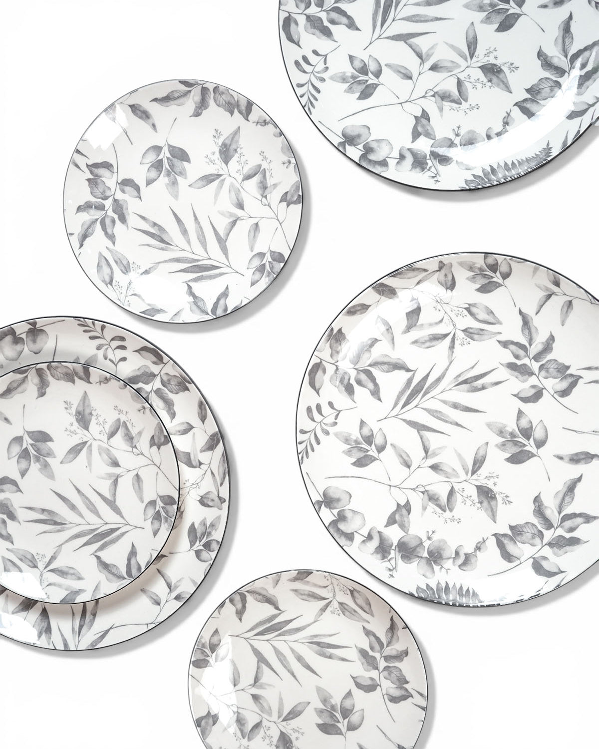 Ivory Porcelain Dinner and Quarter Plates