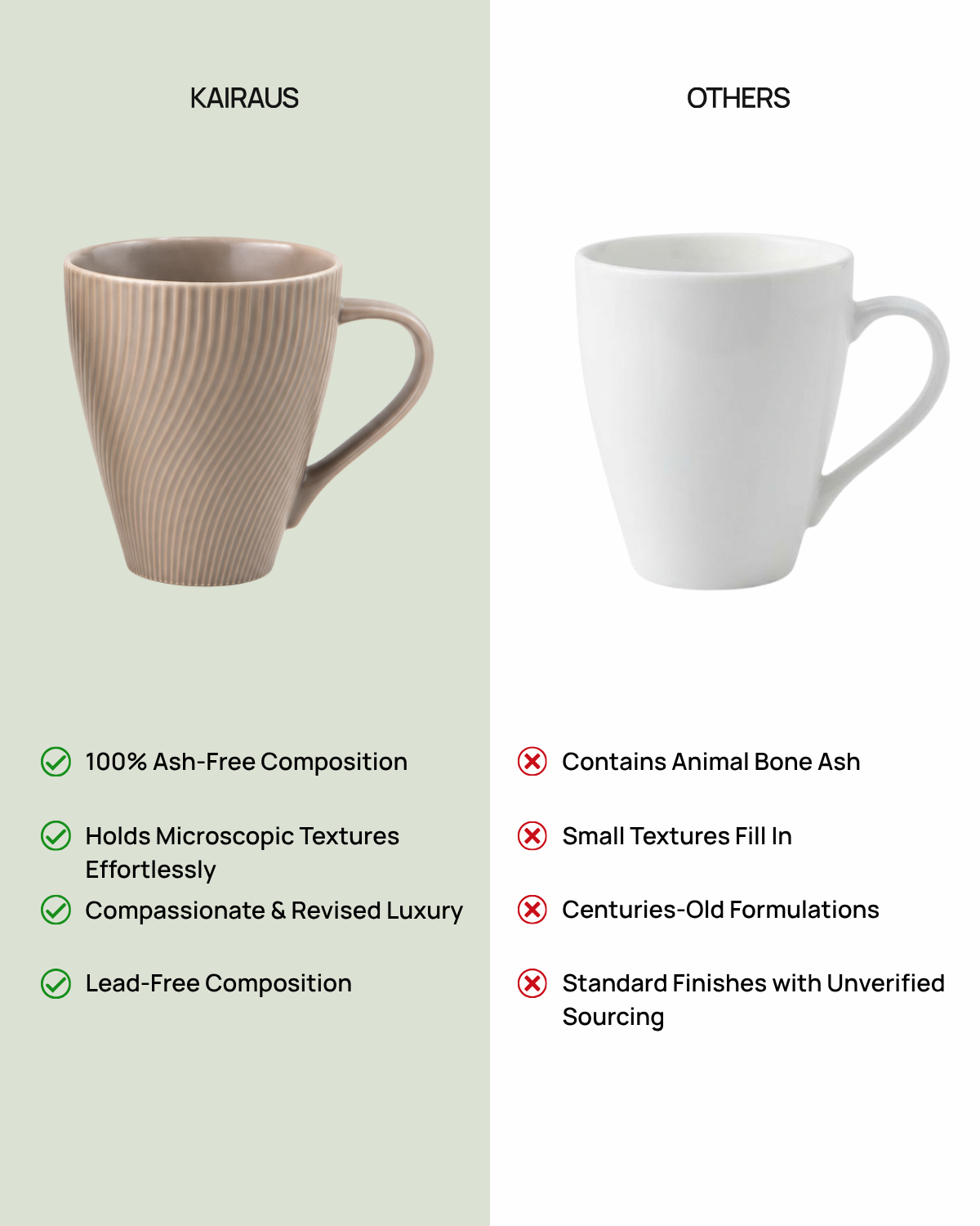 Decorative ash grey coffee mug set for home