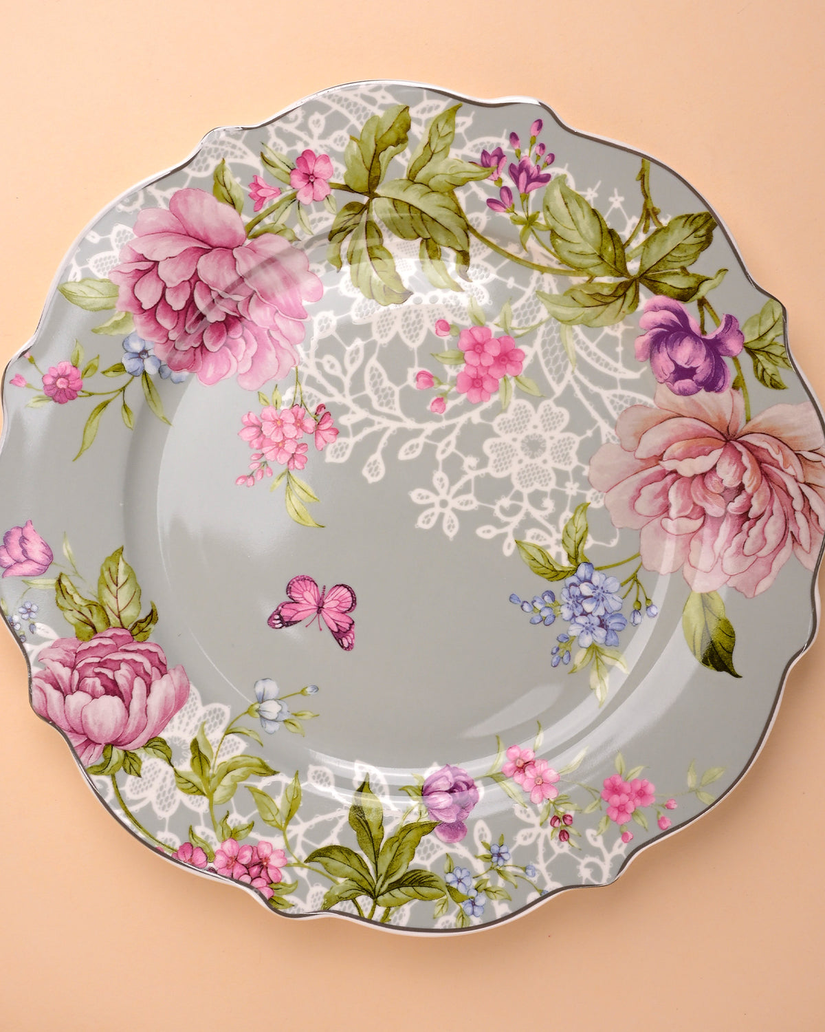 Azure Blossom dinner set for elegant dining