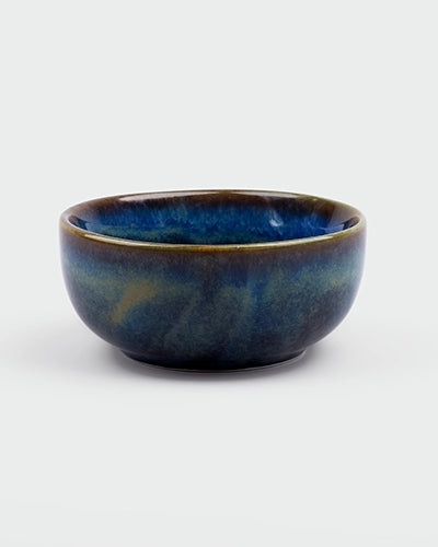 Blue Lagoon porcelain serving bowls set of 4