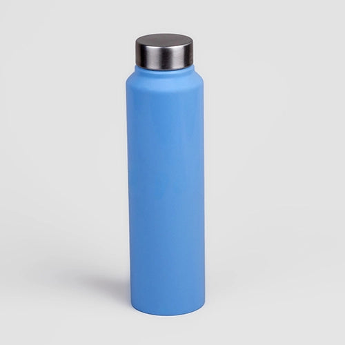 Blue Stainless Steel Water Bottle product close-up