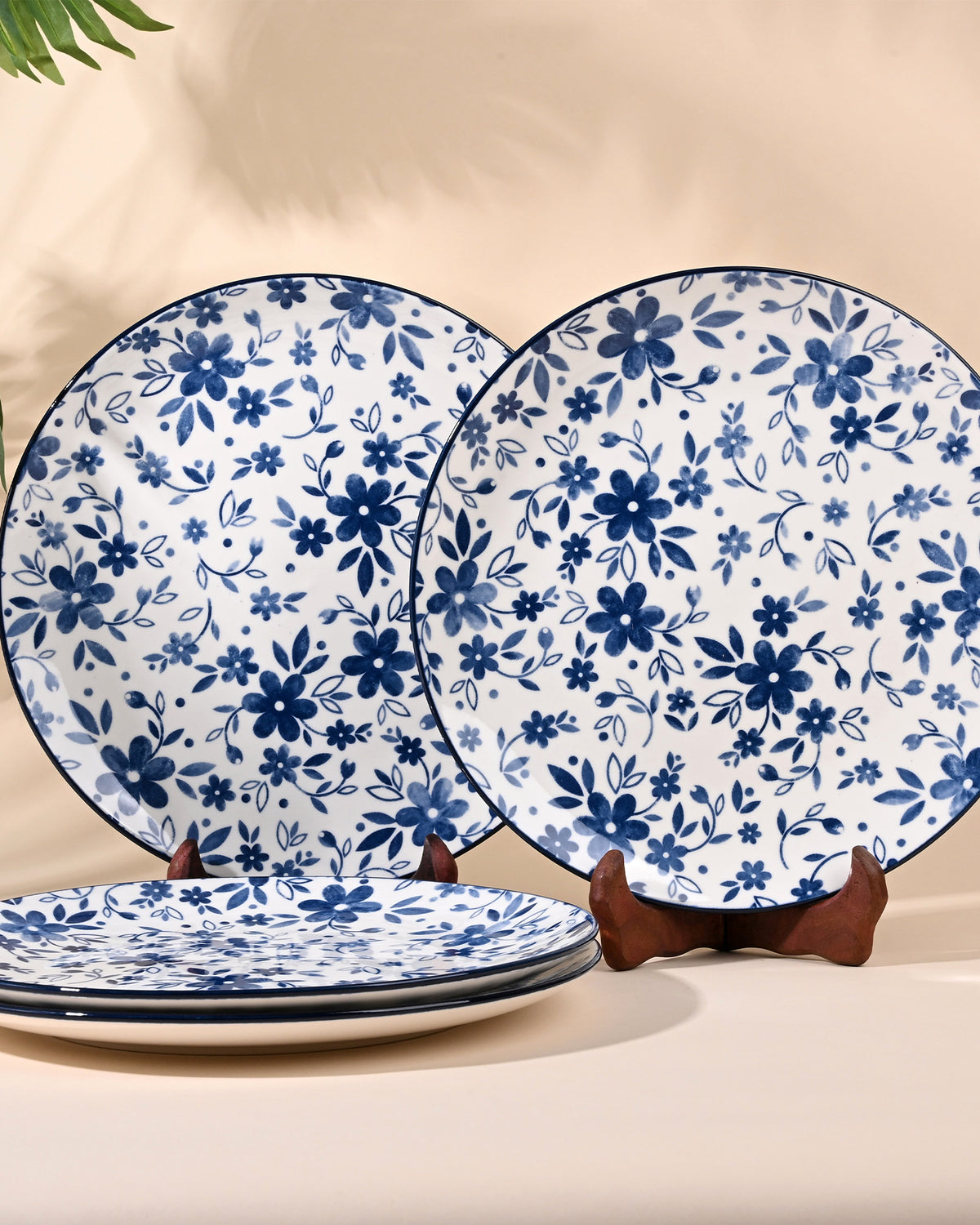 Bluebell porcelain dinner plates set of 4