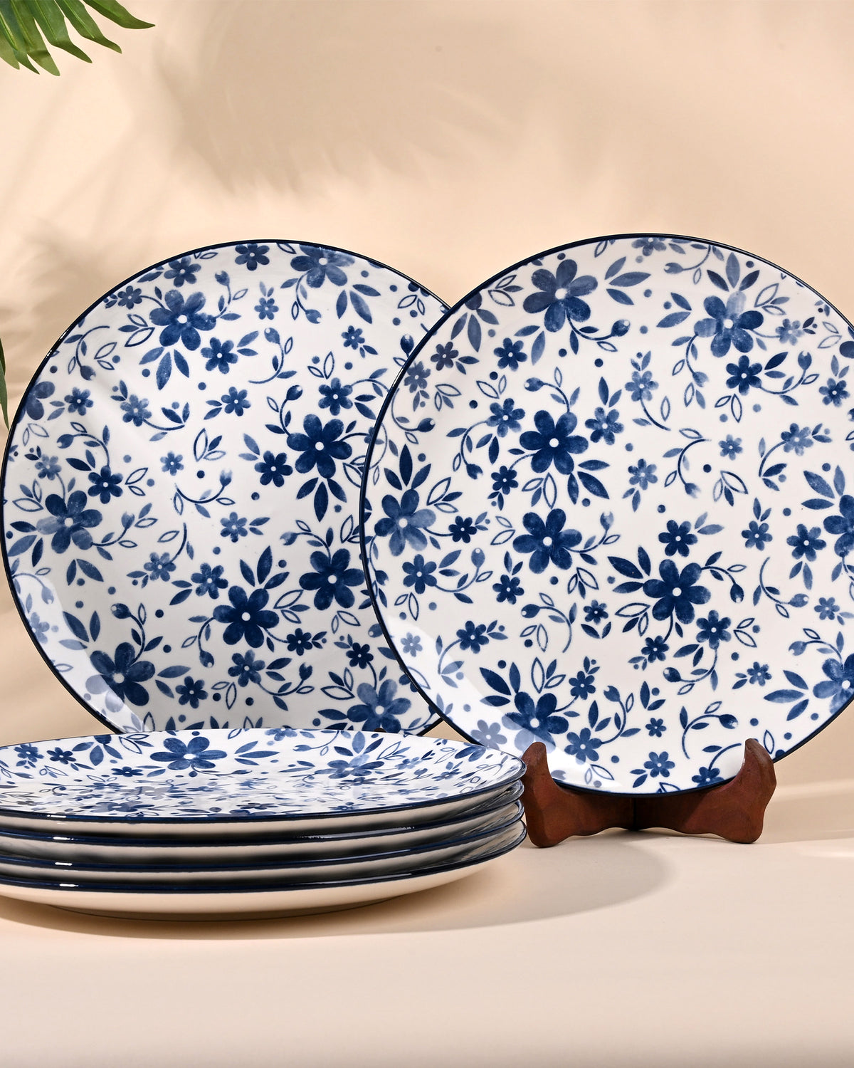 Bluebell porcelain dinner plates set of 6