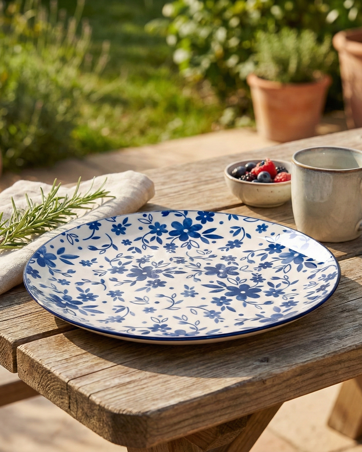 Set of two Bluebell porcelain quarter plates