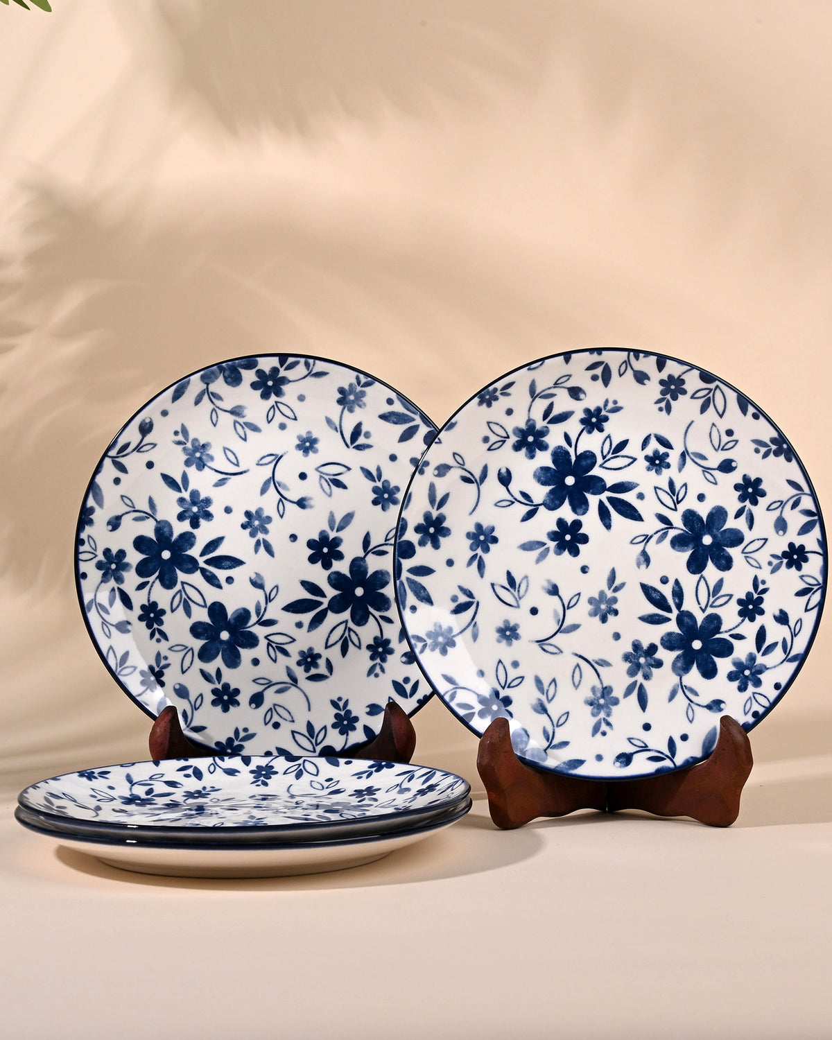 Bluebell porcelain quarter plates set of 4