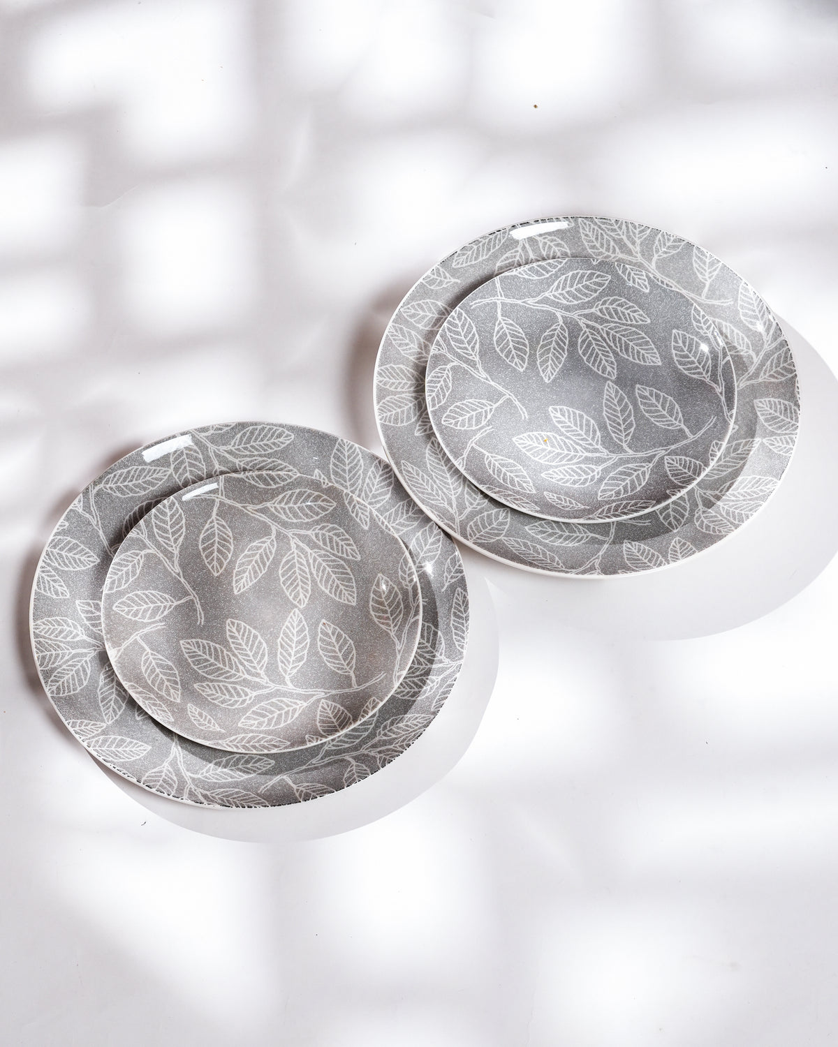 Boheme porcelain dinner and quarter plate set of 2