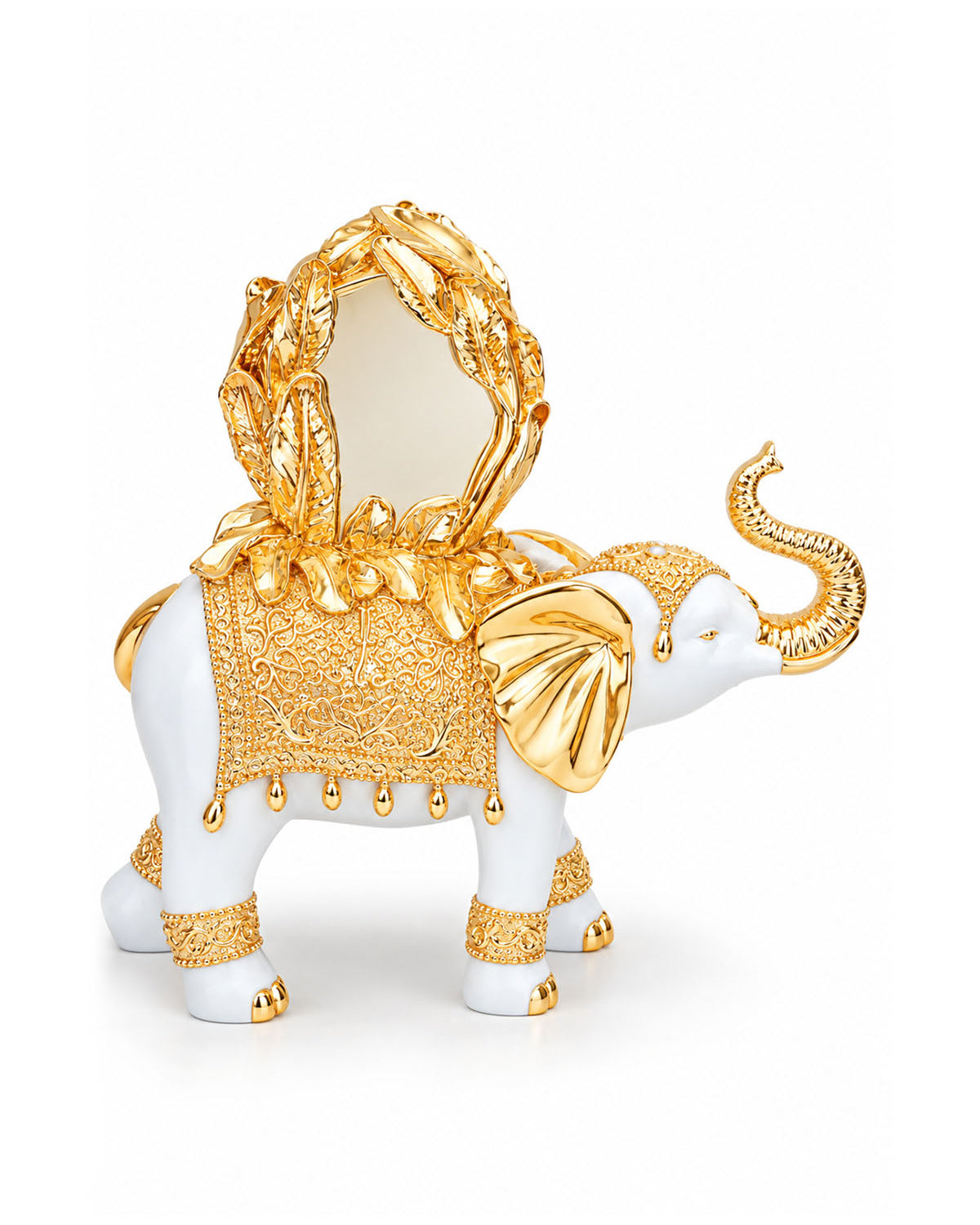 Decorative elephant clock showpiece for living room décor