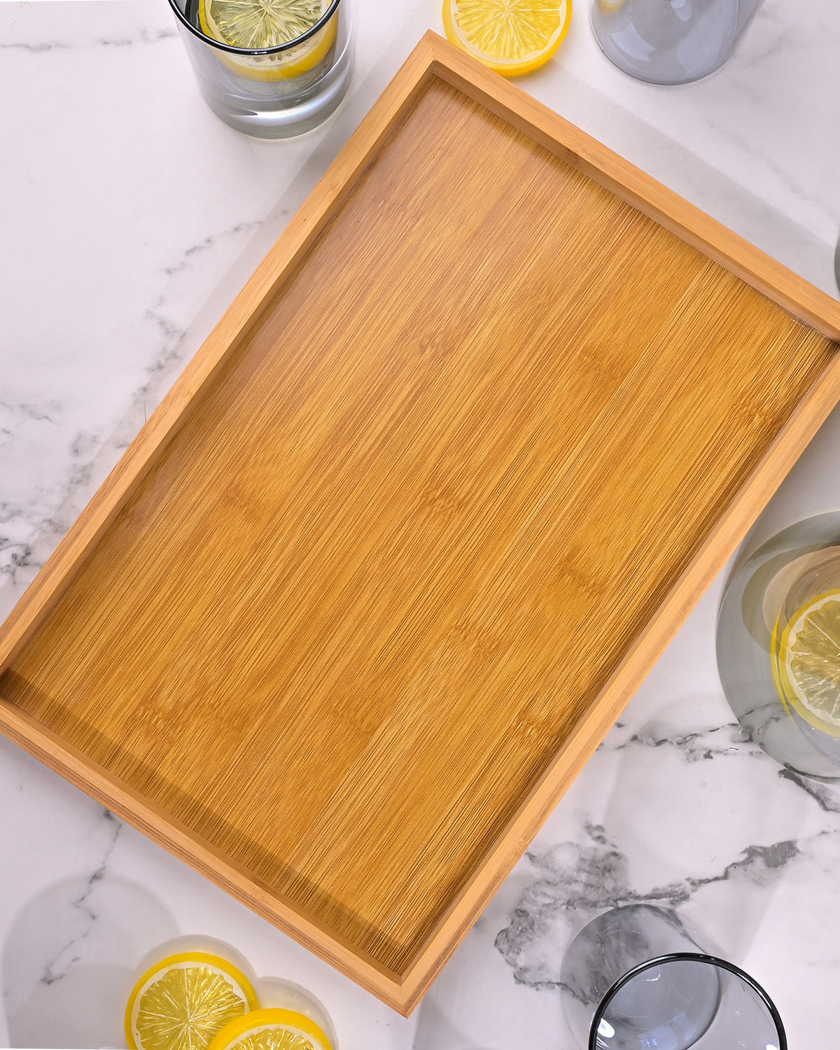 Classic transparent water jug with an elegant golden lid