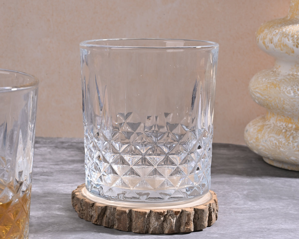 Set of two classic whiskey glasses