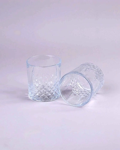 Classic whiskey glasses arranged together