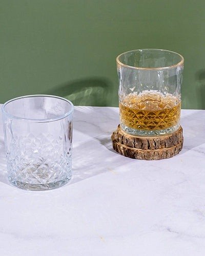 Sophisticated whiskey drinking glass for home bar