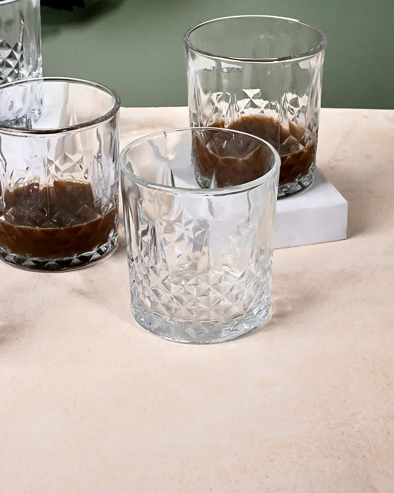Elegant whiskey glasses for home bar and dining