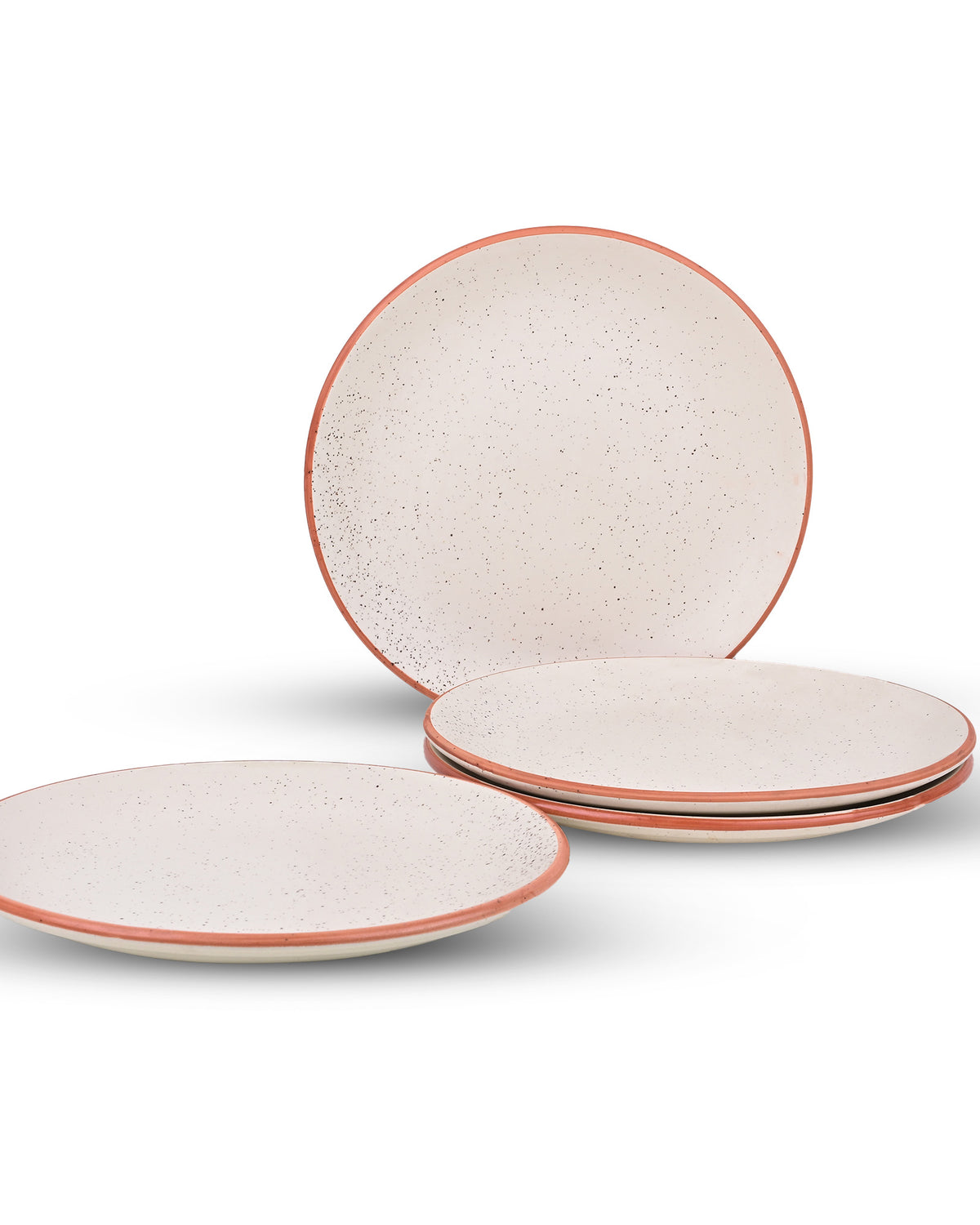 10.5 inch classic white ceramic dinner plate set