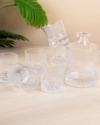 Crystal Decanter and Glass Set