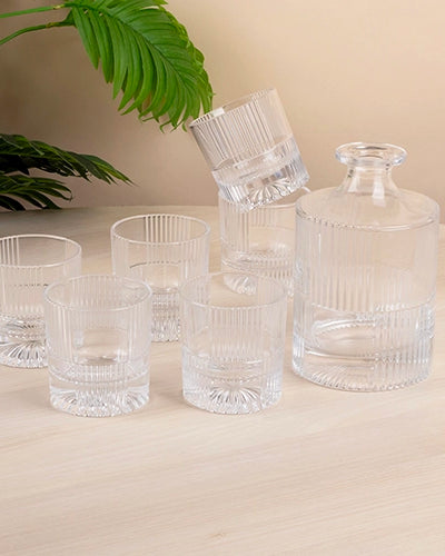 Elegant Crystal Decanter Set