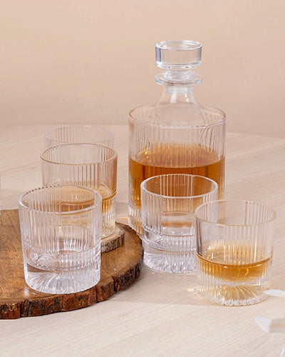 Crystal Decanter Drinking Set