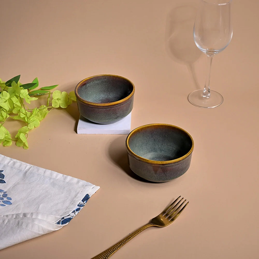 Artisan Brown Shino Bowl Set of 2