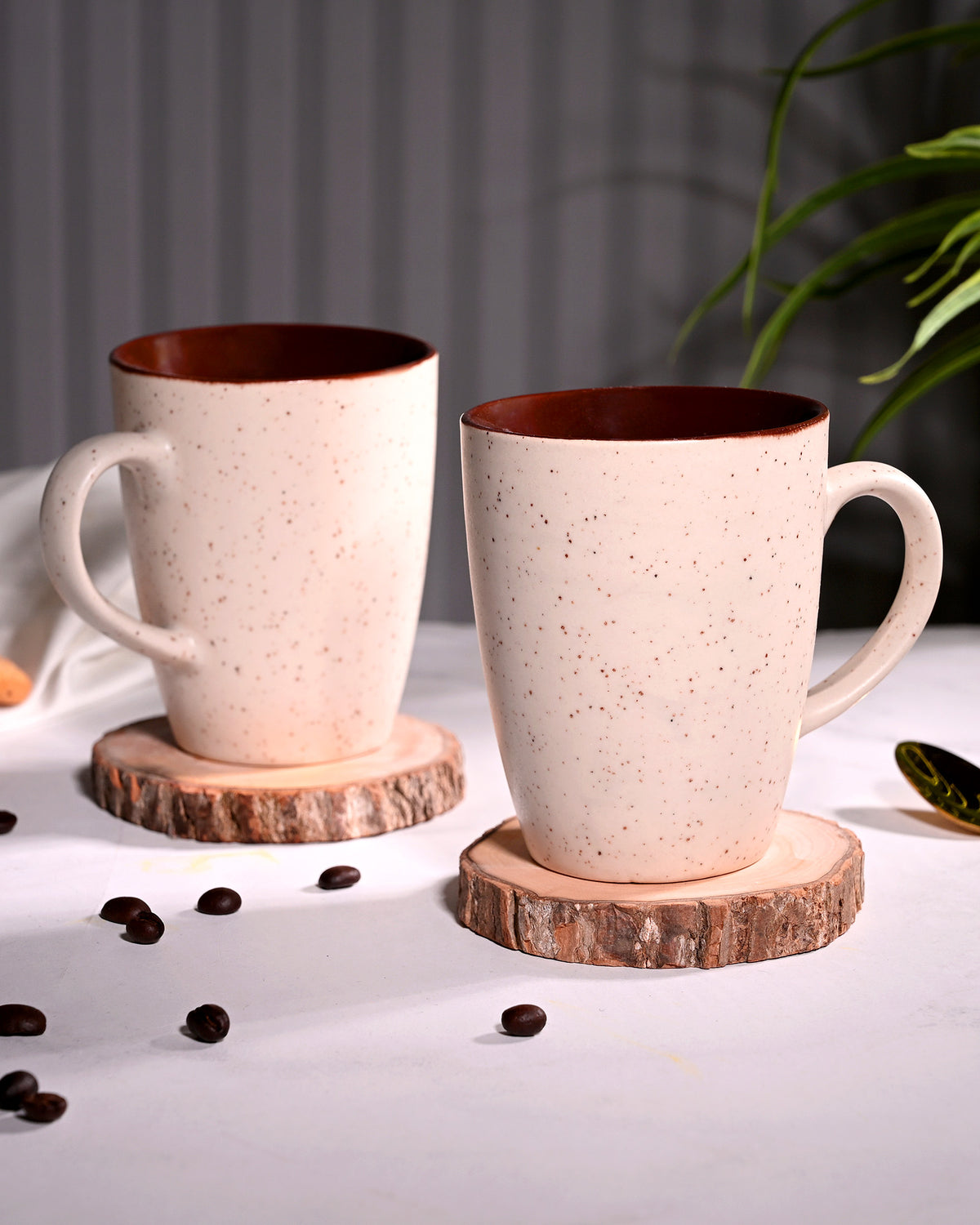 Ivory Mist Ceramic Coffee Mug Set of 2 – Kairaus