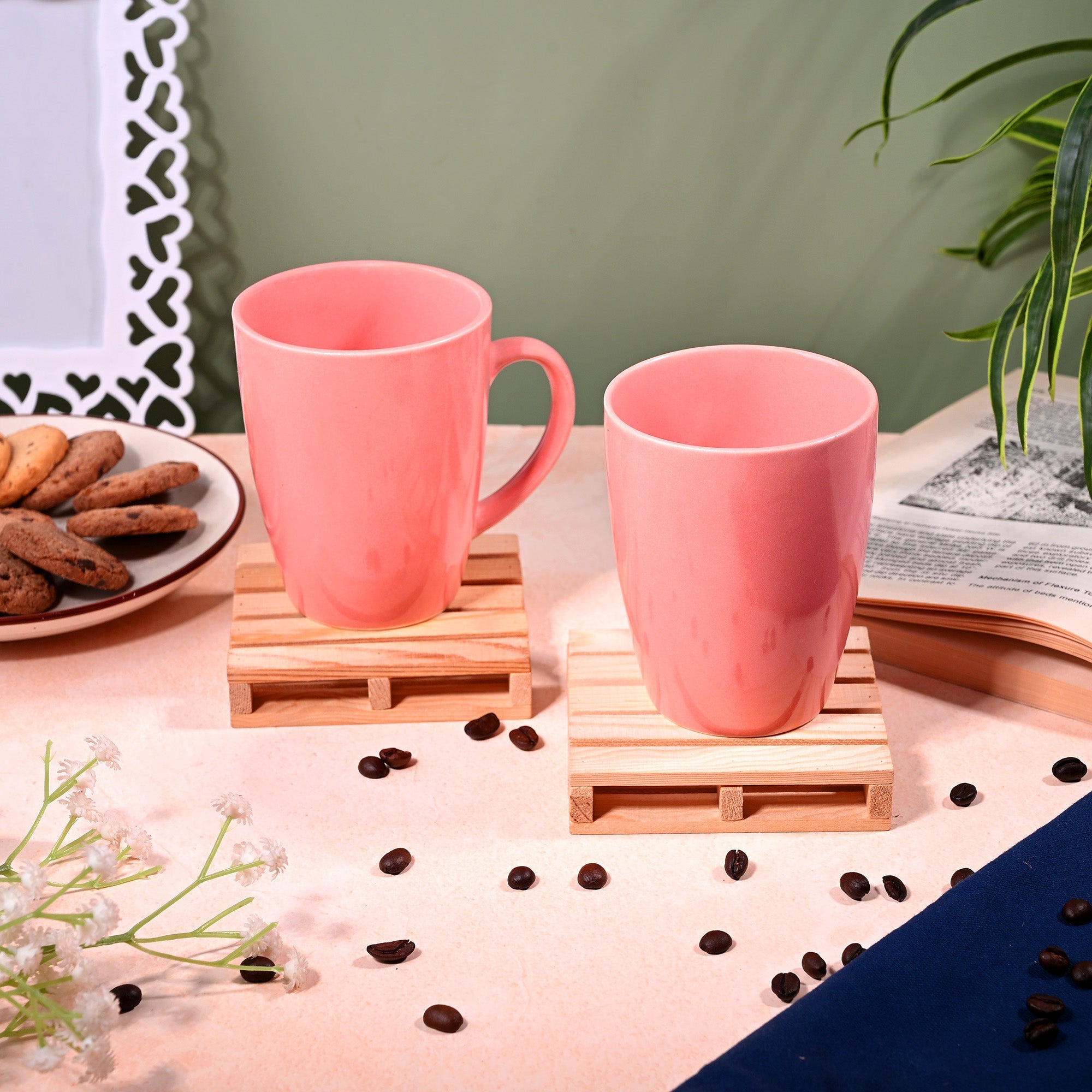 Blissful Blush Pink Ceramic Coffee Mug