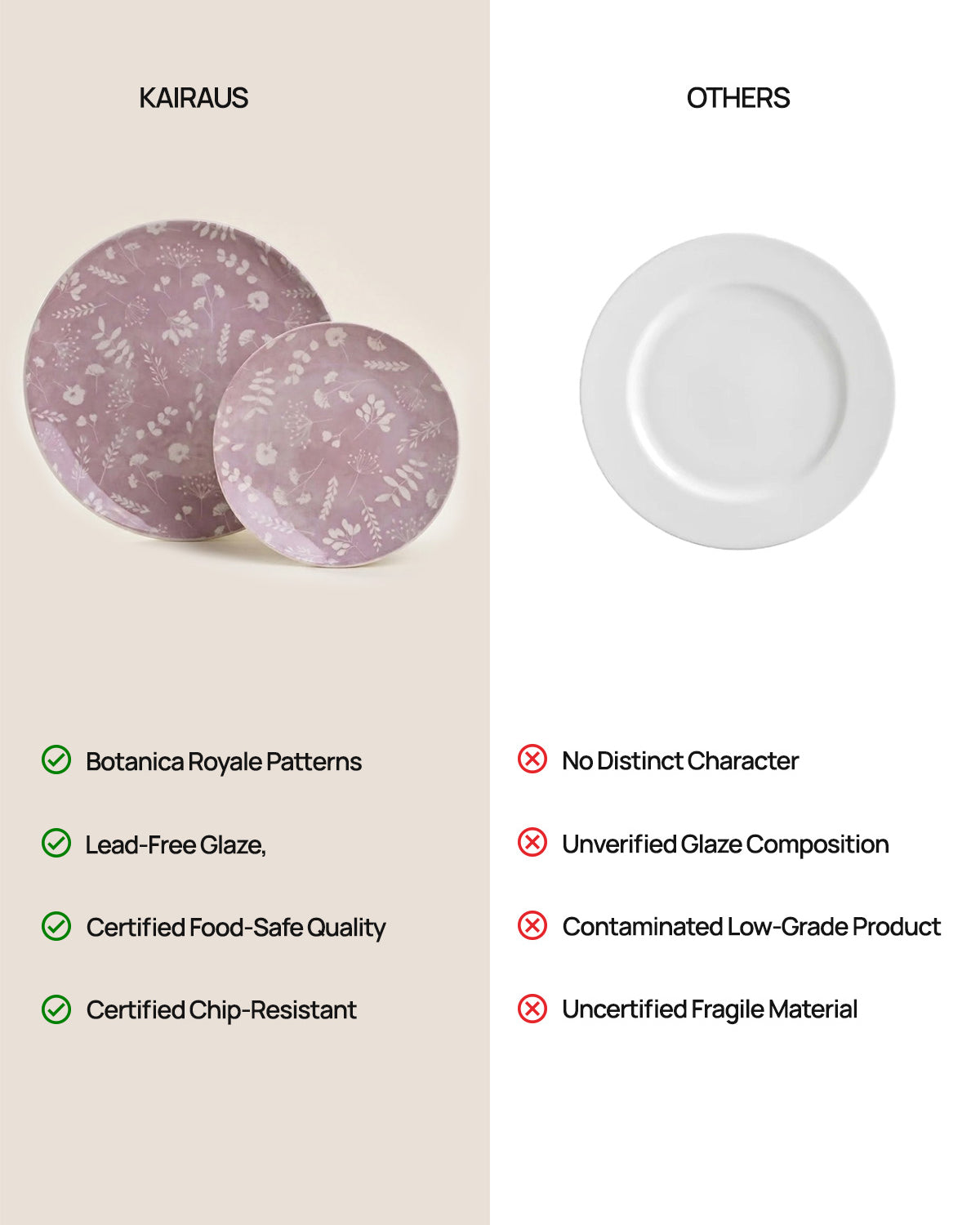 Dahlia porcelain tableware set for everyday meals