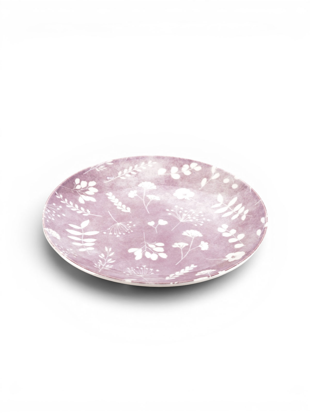 Set of 6 porcelain quarter plates for elegant dining