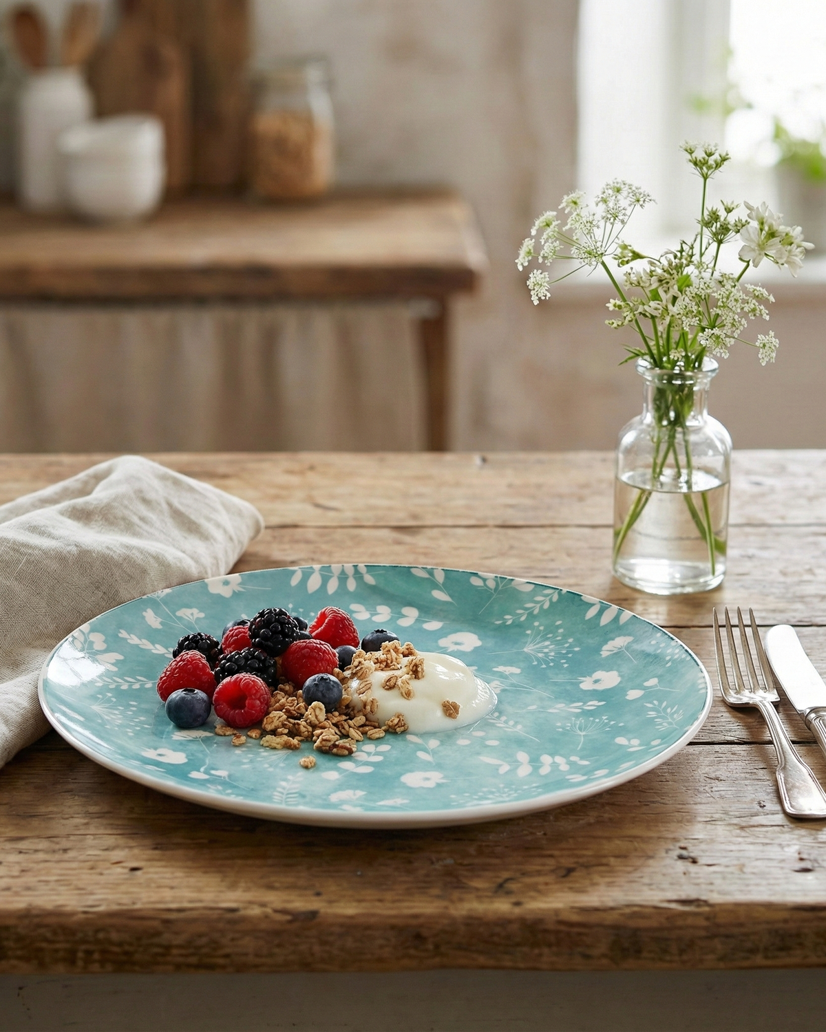 Elegant Darla porcelain side plate pair