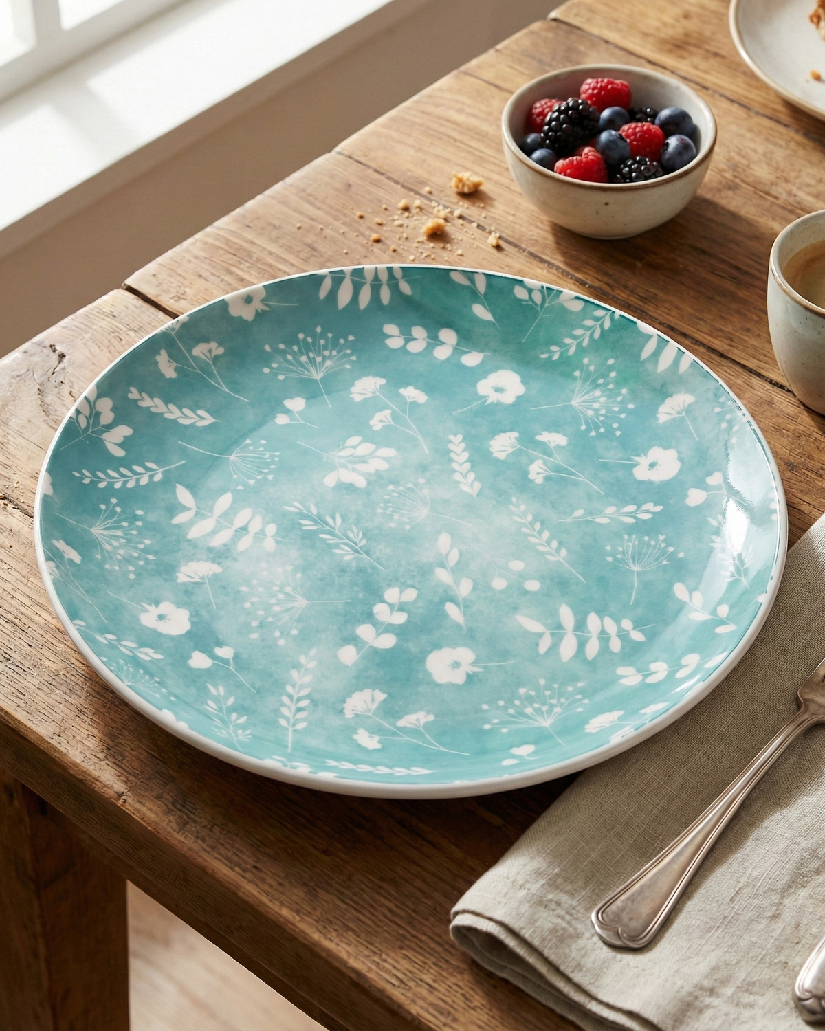 Set of two Darla porcelain quarter plates