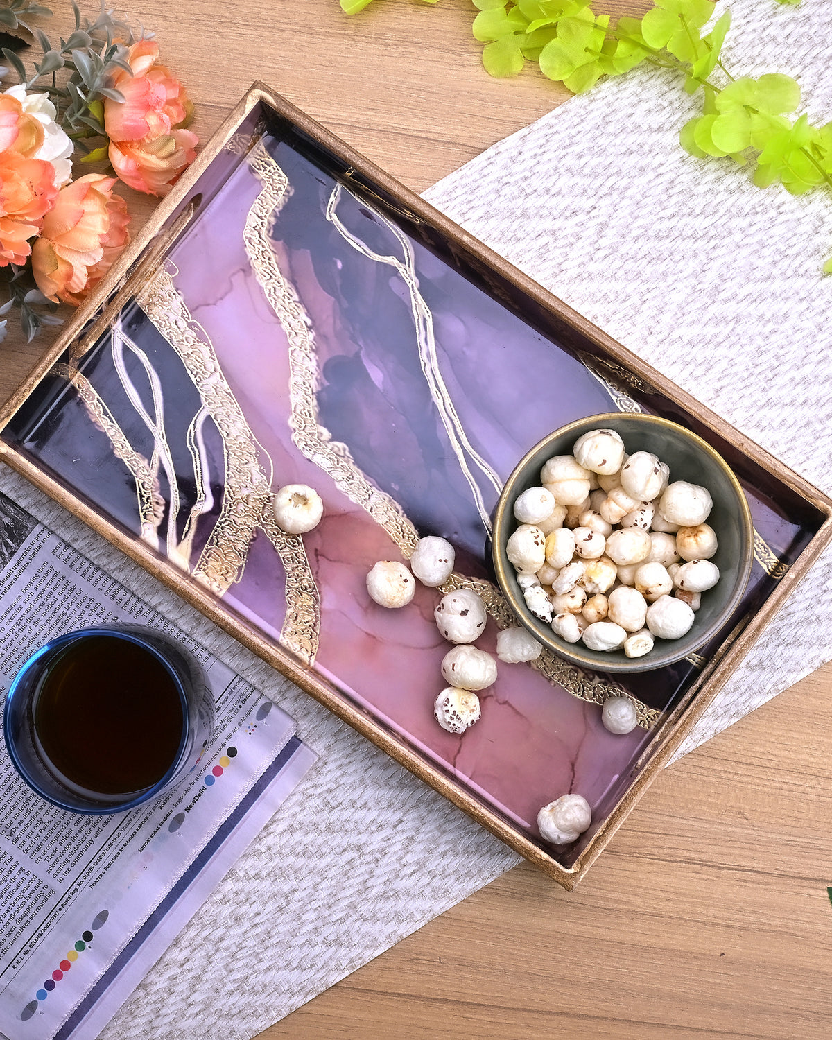 Designer Marble decorative serving trays for home