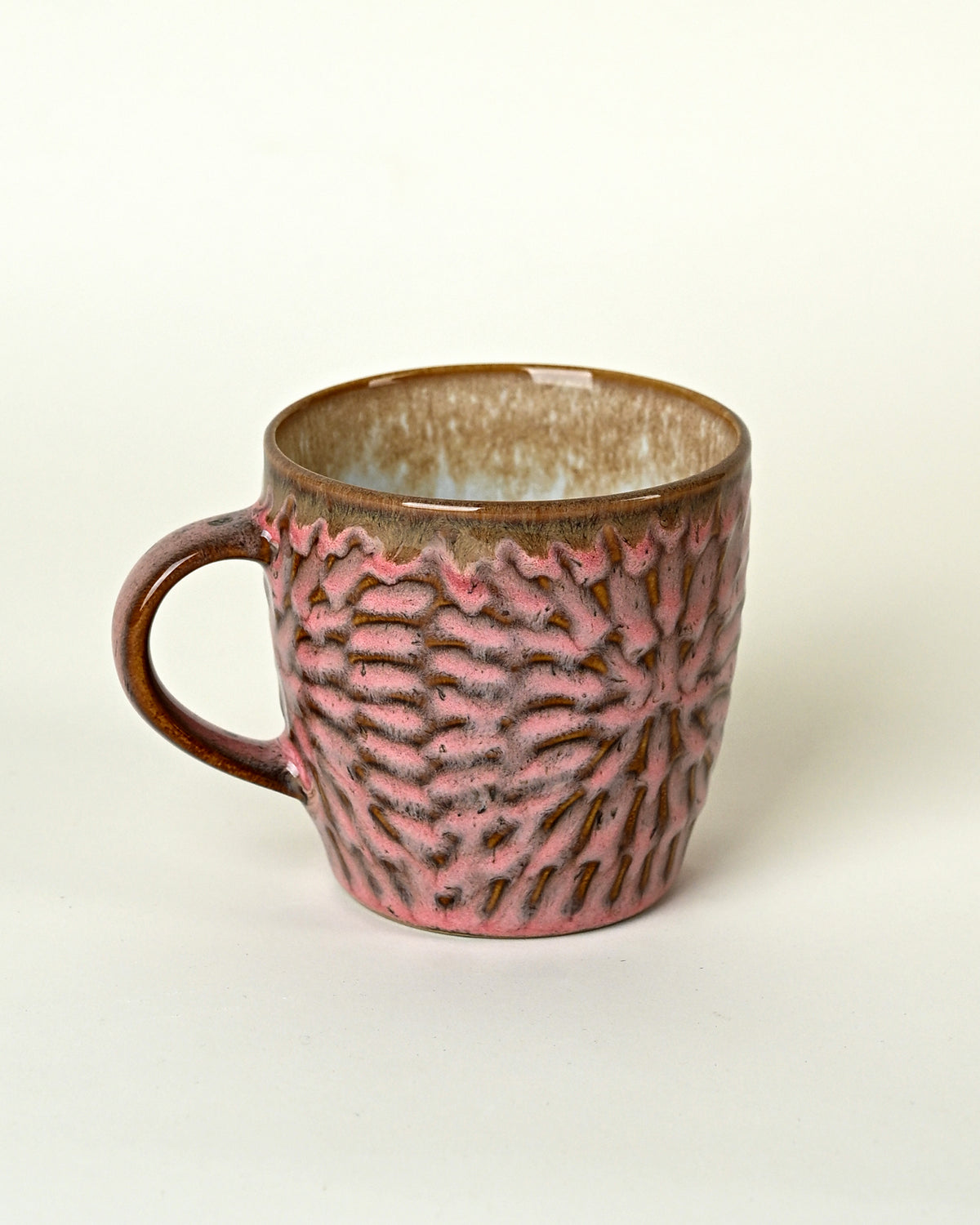 Dusty rose pink tea cup set