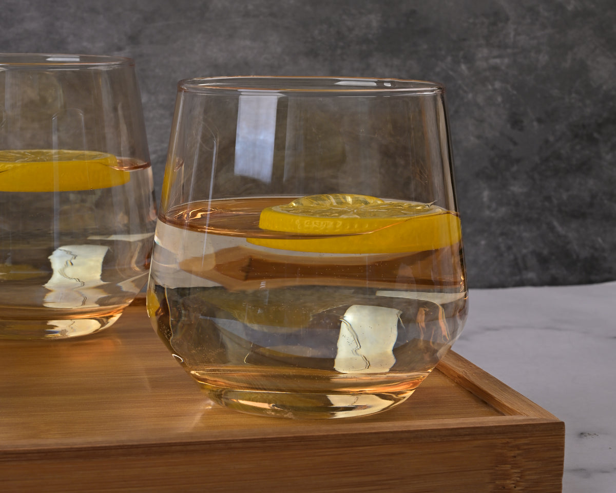 Set of two elegant Scotch glasses
