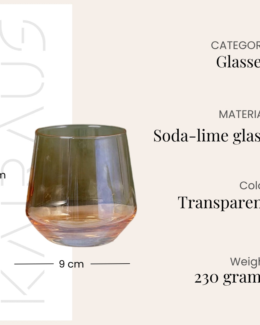 Side view of elegant Scotch glass