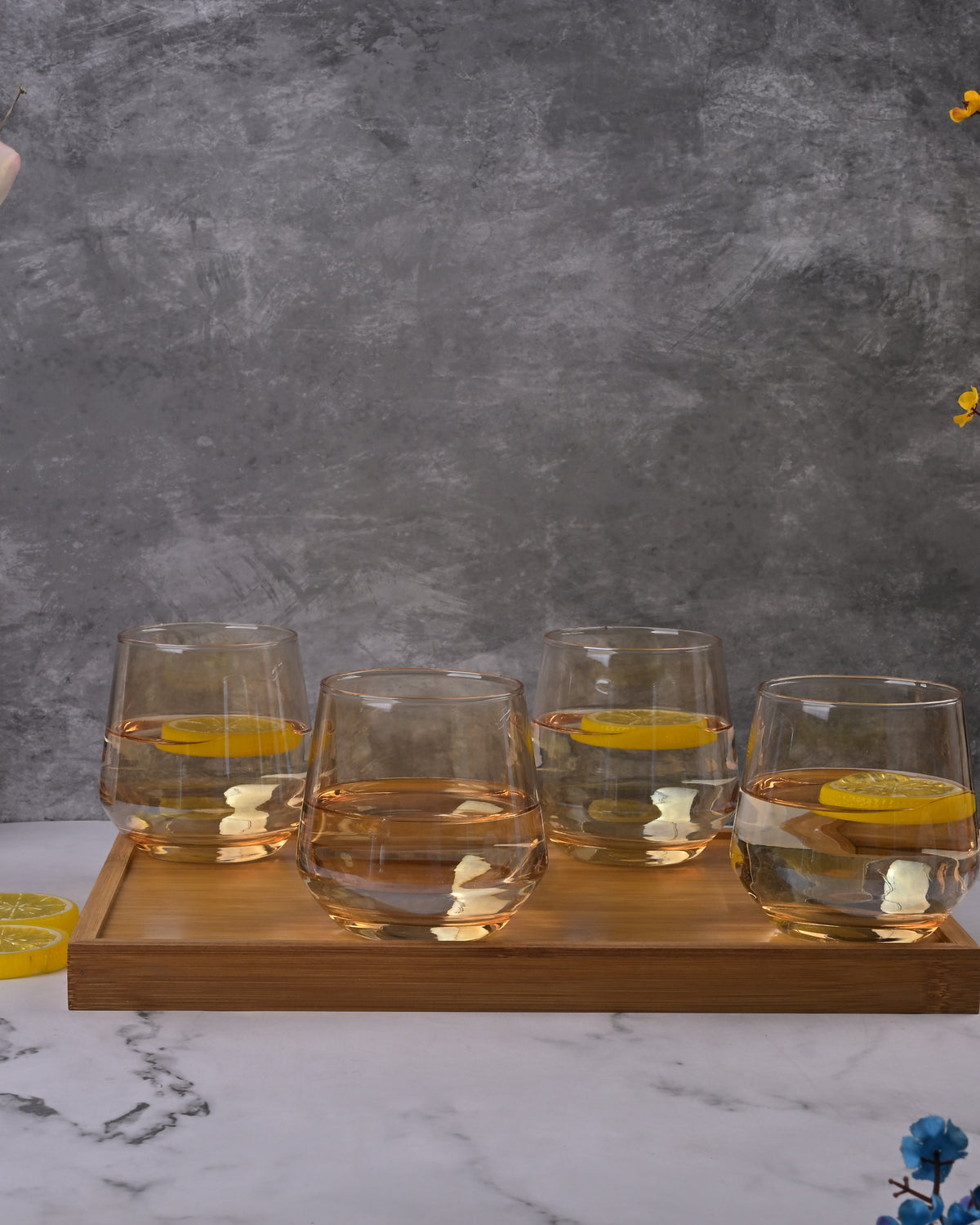 Elegant Scotch glass set of 4