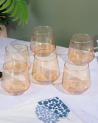 Close-up of elegant Scotch glass detailing
