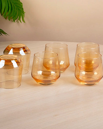 Elegant whiskey Scotch glass with clear finish
