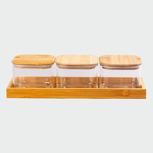 Premium glass storage jars for pantry organization